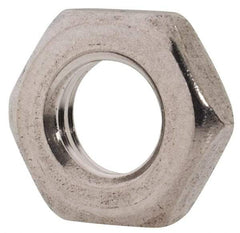 Value Collection - M6x1.00 Metric Coarse Stainless Steel Right Hand Hex Jam Nut - 10mm Across Flats, 3.2mm High, Uncoated - Industrial Tool & Supply
