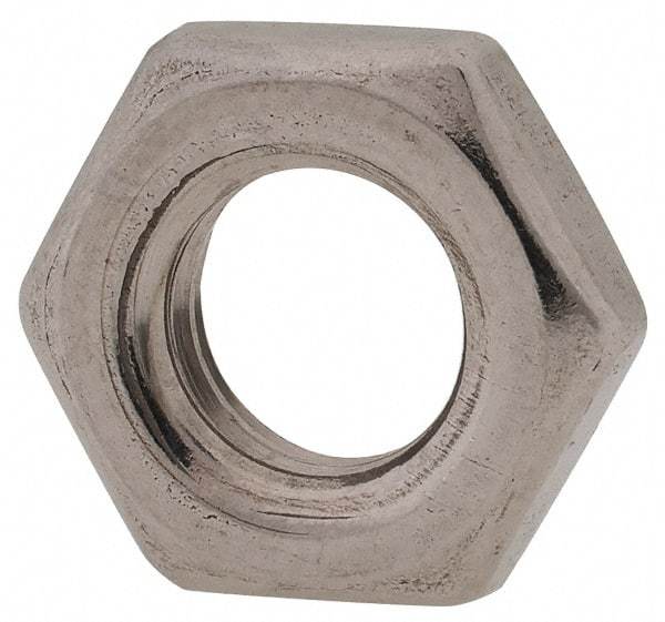 Value Collection - M8x1.25 Metric Coarse Stainless Steel Right Hand Hex Jam Nut - 13mm Across Flats, 4mm High, Uncoated - Industrial Tool & Supply