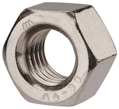 Value Collection - M12x1.75 Metric Coarse Stainless Steel Right Hand Heavy Hex Nut - 19mm Across Flats, 12mm High, Uncoated - Industrial Tool & Supply