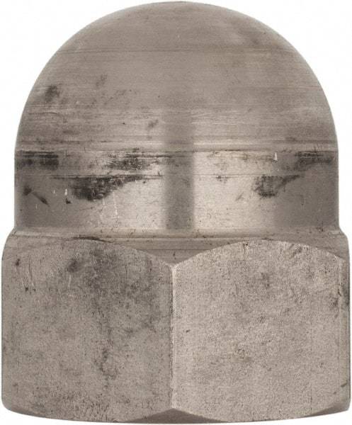 Value Collection - M27x3 Metric Coarse, 41mm Width Across Flats, Uncoated, Stainless Steel Acorn Nut - 50mm Overall Height, Austenitic A4, DIN 1587 - Industrial Tool & Supply