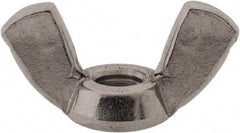 Value Collection - M6x1.00 Metric Coarse, Stainless Steel Standard Wing Nut - Grade 316, Austenitic Grade A4, 27.5mm Wing Span, 13.6mm Wing Span - Industrial Tool & Supply