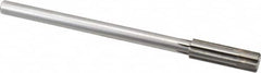 Made in USA - 0.592" Carbide-Tipped 6 Flute Chucking Reamer - Industrial Tool & Supply