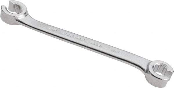 Proto - 3/8 x 7/16", Satin Finish, Open End Flare Nut Wrench - 12 Points, 6-1/4" OAL, Steel, Double End Head - Industrial Tool & Supply