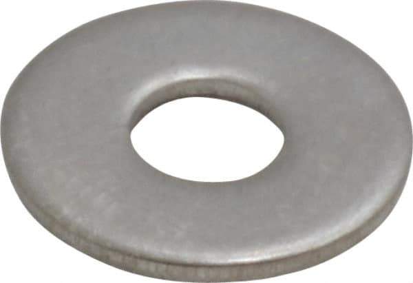 Value Collection - M4 Screw, Grade 18-8 Stainless Steel Fender Flat Washer - 4.3mm ID x 12mm OD, Plain Finish - Industrial Tool & Supply