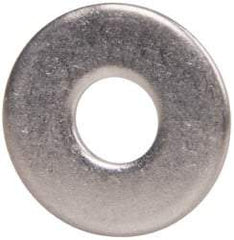 Value Collection - M5 Screw, Grade 18-8 Stainless Steel Fender Flat Washer - 5.3mm ID x 15mm OD, Plain Finish - Industrial Tool & Supply