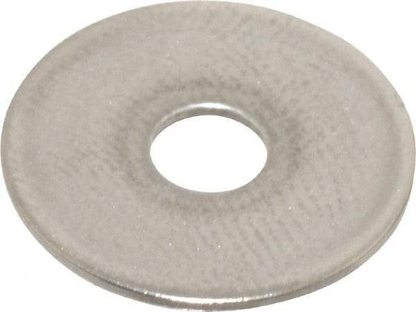 Value Collection - M4 Screw, Grade 18-8 Stainless Steel Fender Flat Washer - 4.3mm ID x 16mm OD, Plain Finish - Industrial Tool & Supply