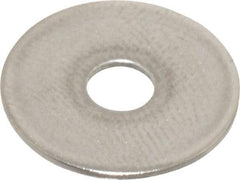Value Collection - M4 Screw, Grade 18-8 Stainless Steel Fender Flat Washer - 4.3mm ID x 16mm OD, Plain Finish - Industrial Tool & Supply