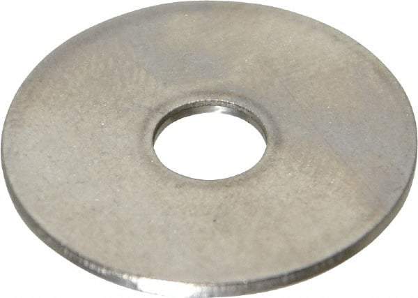 Value Collection - M6 Screw, Grade 18-8 Stainless Steel Fender Flat Washer - 6.4mm ID x 24mm OD, 1.2mm Thick, Plain Finish - Industrial Tool & Supply