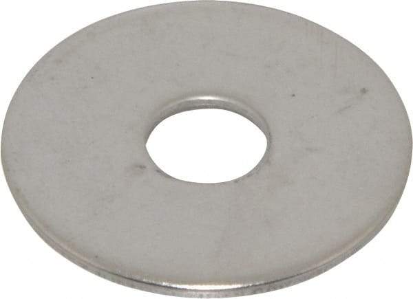 Value Collection - M10 Screw, Grade 18-8 Stainless Steel Fender Flat Washer - 10.5mm ID x 36mm OD, 2mm Thick, Plain Finish - Industrial Tool & Supply
