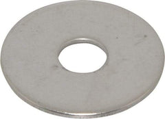Value Collection - M10 Screw, Grade 18-8 Stainless Steel Fender Flat Washer - 10.5mm ID x 36mm OD, 2mm Thick, Plain Finish - Industrial Tool & Supply
