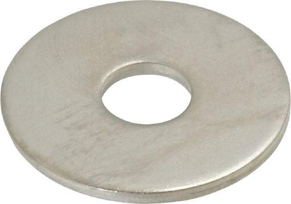 Value Collection - M12 Screw, Grade 18-8 Stainless Steel Fender Flat Washer - 13mm ID x 40mm OD, 2.5mm Thick, Plain Finish - Industrial Tool & Supply