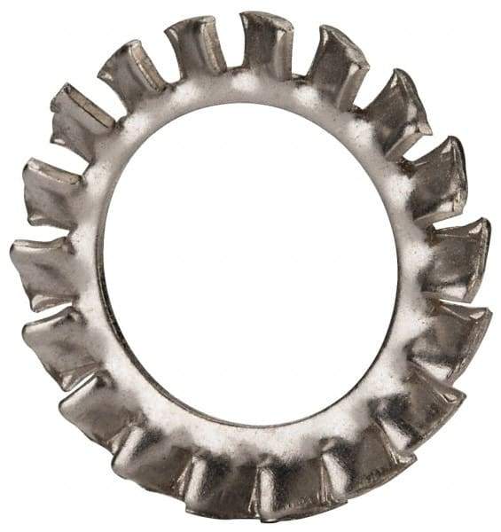 Value Collection - M14 Screw, 15mm ID, Stainless Steel External Tooth Lock Washer - 24mm OD, Uncoated, Grade 18-8 & Austenitic A2 - Industrial Tool & Supply