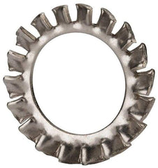 Value Collection - M14 Screw, 15mm ID, Stainless Steel External Tooth Lock Washer - 24mm OD, Uncoated, Grade 18-8 & Austenitic A2 - Industrial Tool & Supply