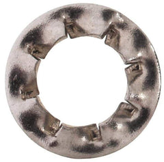 Value Collection - M4 Screw, 4.3mm ID, Stainless Steel Internal Tooth Lock Washer - 8mm OD, Uncoated, Grade 18-8 & Austenitic A2 - Industrial Tool & Supply