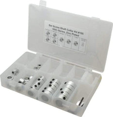 Climax Metal Products - Shaft & Collar Clamp Kits Type: Set Screw Collar Kit Material: Mild Steel-Zinc Plated - Industrial Tool & Supply