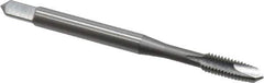 OSG - M4x0.70 Metric Coarse, 2 Flute, Bright Finish, High Speed Steel Spiral Point Tap - Plug Chamfer, Right Hand Thread, 2-1/8" OAL, 3/4" Thread Length, 0.168" Shank Diam, 6H Class of Fit, Series 142 - Exact Industrial Supply