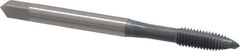 OSG - M5x0.80 Metric Coarse, 2 Flute, elektraLUBE Finish, High Speed Steel Spiral Point Tap - Plug Chamfer, Right Hand Thread, 2-3/8" OAL, 7/8" Thread Length, 6H Class of Fit, Series 102M - Exact Industrial Supply