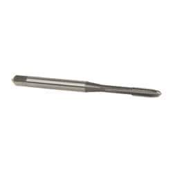 OSG - M3x0.50 Metric Coarse 6H 3 Flute Bright Finish High Speed Steel Straight Flute Standard Hand Tap - Plug, Right Hand Thread, 1-15/16" OAL, 5/8" Thread Length, D3 Limit, Oversize - Exact Industrial Supply