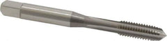 OSG - M6x1.00 Metric Coarse 6H 4 Flute Bright Finish High Speed Steel Straight Flute Standard Hand Tap - Plug, Right Hand Thread, 2-1/2" OAL, 1" Thread Length, D5 Limit, Oversize - Exact Industrial Supply