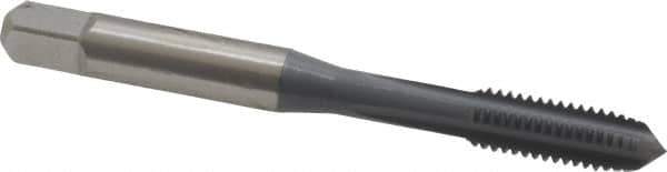 OSG - M6x1.00 Metric Coarse 6H 4 Flute elektraLUBE Finish High Speed Steel Straight Flute Standard Hand Tap - Plug, Right Hand Thread, 2-1/2" OAL, 1" Thread Length, D5 Limit - Exact Industrial Supply