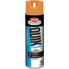 Krylon - 20 fl oz Orange Marking Paint - 664' Coverage at 1" Wide, Water-Based Formula - Industrial Tool & Supply