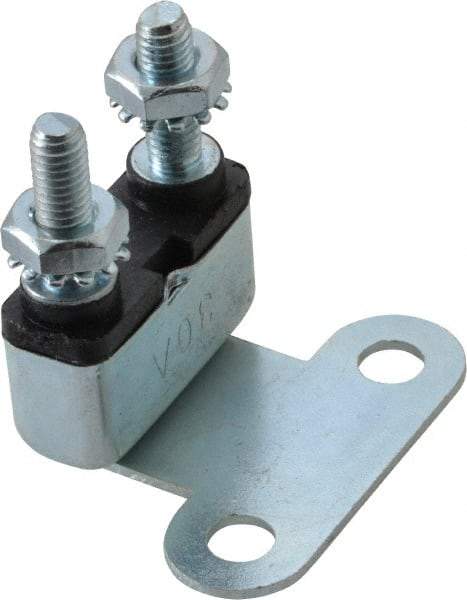 Value Collection - 30 Amp Automotive Heavy Duty Stud Terminal Circuit Breaker - Bracket Mount, 1.09" Long x 0.402" Wide 0.63" High - Industrial Tool & Supply