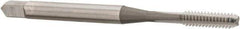 OSG - #4-40 UNC 3 Flute Bright Finish High Speed Steel Straight Flute Standard Hand Tap - Bottoming, Right Hand Thread, 1-7/8" OAL, 9/16" Thread Length, H1 Limit, Oversize - Exact Industrial Supply