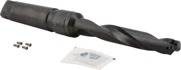 Allied Machine and Engineering - Series 1, 13/16" Max Diam, 4MT Taper Shank, Helical Flute Spade Drill - 4-3/4" Max Depth, Standard Length - Industrial Tool & Supply