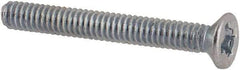 Value Collection - M2x0.40 Metric Coarse, 16mm OAL Phillips Drive Machine Screw - Flat Head, Grade 4.8 Steel, Zinc-Plated Finish, Without Washer - Industrial Tool & Supply