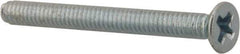 Value Collection - M2x0.40 Metric Coarse, 20mm OAL Phillips Drive Machine Screw - Flat Head, Grade 4.8 Steel, Zinc-Plated Finish, Without Washer - Industrial Tool & Supply