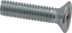 Value Collection - M3x0.50 Metric Coarse, 12mm OAL Phillips Drive Machine Screw - Flat Head, Grade 4.8 Steel, Zinc-Plated Finish, Without Washer - Industrial Tool & Supply
