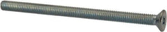 Value Collection - M3x0.50 Metric Coarse, 45mm OAL Phillips Drive Machine Screw - Flat Head, Grade 4.8 Steel, Zinc-Plated Finish, Without Washer - Industrial Tool & Supply