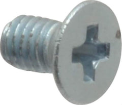 Value Collection - M3x0.50 Metric Coarse, 5mm OAL Phillips Drive Machine Screw - Flat Head, Grade 4.8 Steel, Zinc-Plated Finish, Without Washer - Industrial Tool & Supply