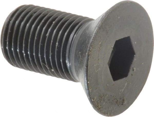 Holo-Krome - 1/2-20 UNF Hex Socket Drive, 82° Flat Screw - Alloy Steel, Black Oxide Finish, Fully Threaded, 1" OAL - Industrial Tool & Supply