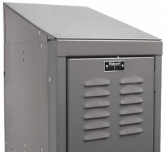 Hallowell - 15" Wide x 7" High x 21" Deep, Locker Slope Top - Industrial Tool & Supply