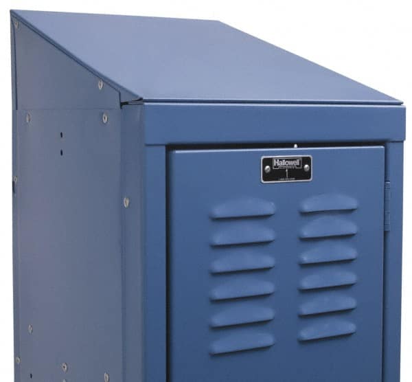 Hallowell - 12" Wide x 4" High x 12" Deep, Locker Slope Top - Industrial Tool & Supply