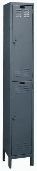 Hallowell - 2 Door, 2 Tier, ValueMax Wardrobe Lockers - Industrial Tool & Supply