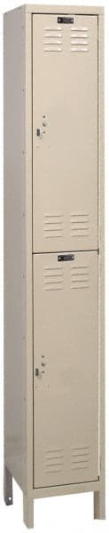 Hallowell - 2 Door, 2 Tier, ValueMax Wardrobe Lockers - Industrial Tool & Supply