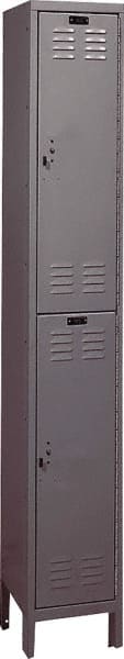 Hallowell - 2 Door, 2 Tier, ValueMax Wardrobe Lockers - Industrial Tool & Supply