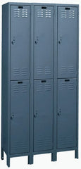 Hallowell - 6 Door, 2 Tier, ValueMax Wardrobe Lockers - Industrial Tool & Supply