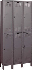 Hallowell - 6 Door, 2 Tier, ValueMax Wardrobe Lockers - Industrial Tool & Supply