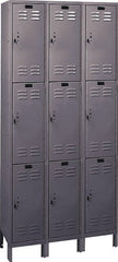 Hallowell - 9 Door, 3 Tier, ValueMax Wardrobe Lockers - Industrial Tool & Supply