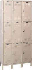 Hallowell - 9 Door, 3 Tier, ValueMax Wardrobe Lockers - Industrial Tool & Supply