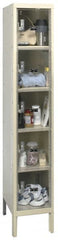 Hallowell - 5 Door, 5 Tier, Safety-View Plus Box Lockers - Industrial Tool & Supply