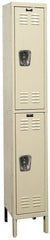 Hallowell - 2 Door, 2 Tier, Premium Wardrobe Lockers - Industrial Tool & Supply