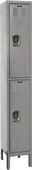 Hallowell - 2 Door, 2 Tier, Premium Wardrobe Lockers - Industrial Tool & Supply