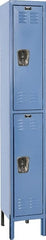 Hallowell - 2 Door, 2 Tier, Premium Wardrobe Lockers - Industrial Tool & Supply