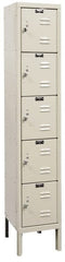 Hallowell - 5 Door, 5 Tier, Premium Box Lockers - Industrial Tool & Supply