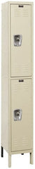 Hallowell - 2 Door, 2 Tier, Ready-Built Wardrobe & Box Lockers - Industrial Tool & Supply
