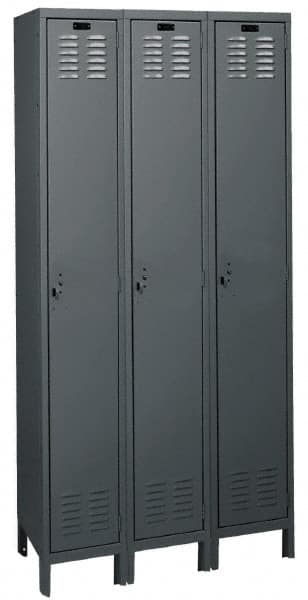 Hallowell - 3 Door, 1 Tier, ValueMax Wardrobe Lockers - Industrial Tool & Supply